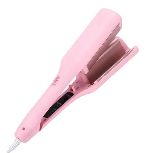 Curling Iron Hair Waver Curler Adjustable Temperatures AU - Pink Color - [High Quality]