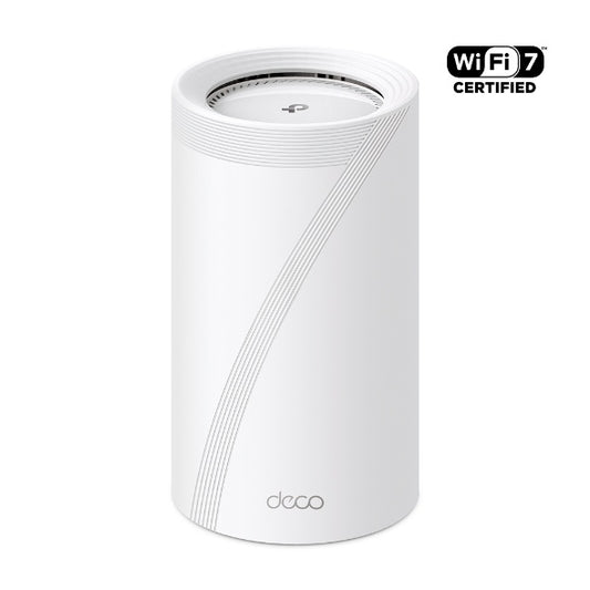 TP-LINK DECO BE22000 MESH WI-FI 7 TRI-BAND SYSTEM, 2.5 GbE(4), ANT(4), 1-PACK, 3YR