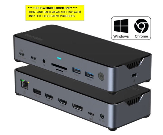COMSOL DOCK, USB-C TRIPLE 4K, 90W, HDMI(2) DP(1) USB-C(2) USB3.0(3), 2YR WTY