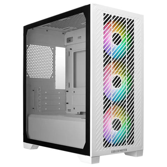 COOLER MASTER MATX, TEMPERED GLASS SIDE PANEL, WHITE, 2YR