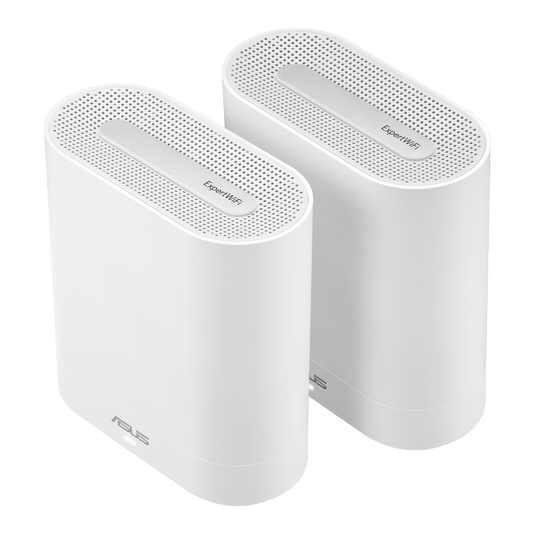 ASUS AX7800 MESH ROUTER, TRI-BAND, GbE(3), ANT(6), USB(1), 2PK, WHITE, EXPERTWIFI ,3YR WTY