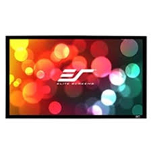 100 FIXED FRAME 1610 SABLE FRAME PROJECTOR SCREEN 6CM BLACK VELVET BORDER