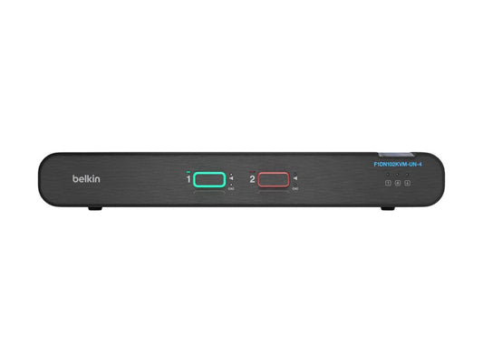 BELKIN 2-PORT 1 HEAD DP/HDMI UNIVERSAL SKVM W/CAC PP4.0 , 3YR WTY