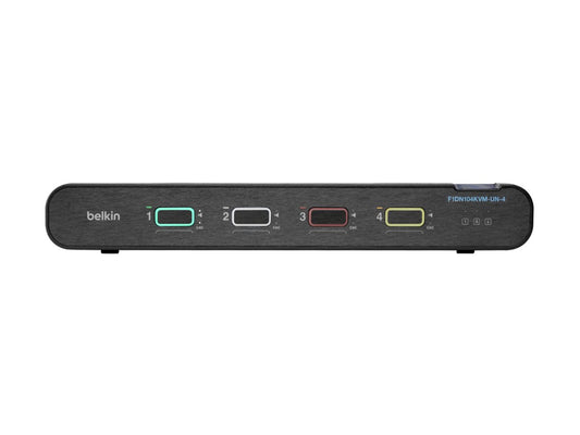 BELKIN 4-PORT 1 HEAD DP/HDMI UNIVERSAL SKVM W/CAC PP4.0 , 3YR WTY