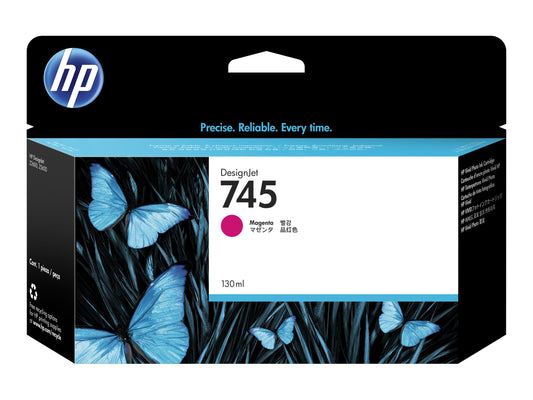 HP 745 130-ML MAGENTA DESIGNJET INK CARTRIDGE - Z2600/Z5600
