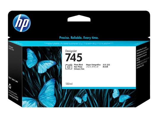 HP 745 130-ML PHOTO BLACK DESIGNJET INK CARTRIDGE - Z2600/Z5600