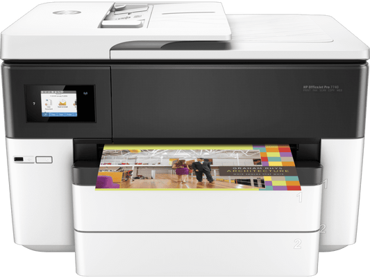DEMO HP OJ PRO 7740 WIDE FORMAT AIO,  PRINT AND SCAN A3 SIZE, 2 XTRAY, DUPLEX, WIFI, FAX,