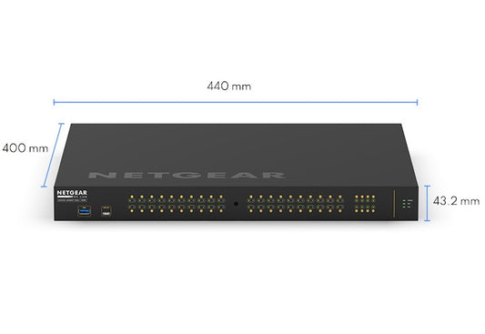 NETGEAR 48-PORT MANAGED L2 SWITCH, POE+(40) 960W, SFP+(8), LIFE WTY