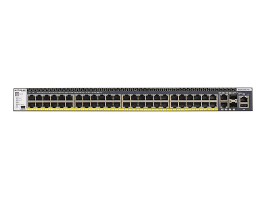NETGEAR 48-PORT MANAGED L3 STACK SWITCH, POE+(48), 10G(2), SFP+(2), 550W, LIFE WTY