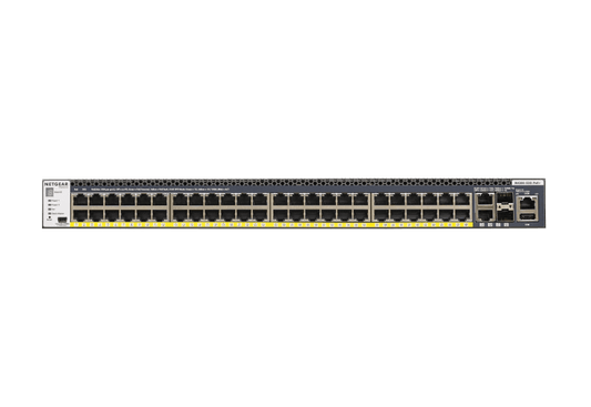 NETGEAR 48-PORT MANAGED L3 STACK SWITCH, POE+(48), 10G(2), SFP+(2), 1000W, LIFE WTY