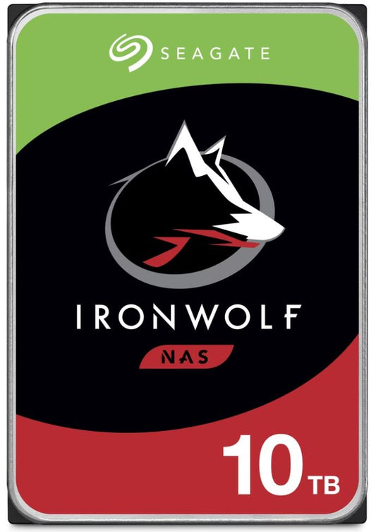 Seagate 10TB 3.5' IronWolf 7200 RPM 256MB Cache SATA 6.0Gb/s 3.5' Hard Drives Bare Drive