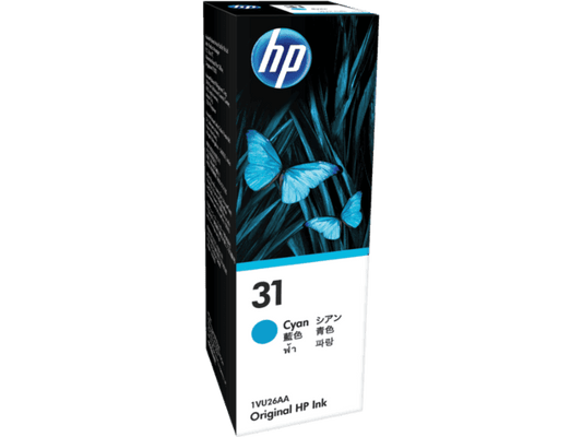 HP 31 70ML 8000 PAGES CYAN INK BOTTLE FOR HP SMART TANK 455