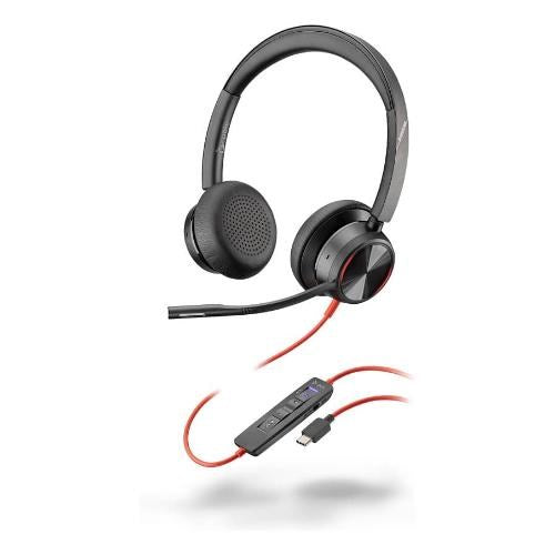 POLY BLACKWIRE 8225 STEREO MIC ROSOFT TEAMS CERTIFIED USB-C H EADSET USB-C/A ADAPTER