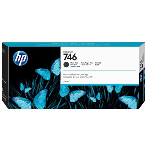 HP 746 DesignJet Ink Cartridge for Z9 and Z6 Printer Series 300mL Matte Black