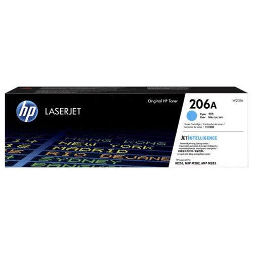 HP 206A CYAN LASERJET TONER CARTRIDGE 1250 PAGES