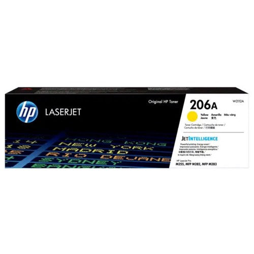 HP 206A YELLOW LASERJET TONER CARTRIDGE 1250 PAGES