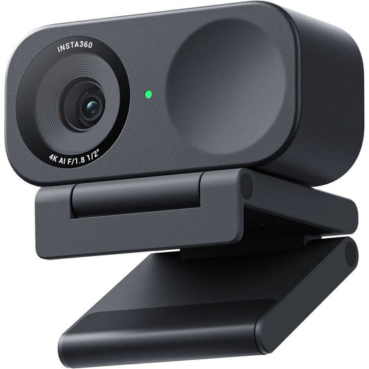 Insta360 (CINSABNA) Link2C Graphite Black includes 1x Magnetic Bracket, 1x USB C-A Adapter, 1x USB C-C Data Cable and 4x Whiteboard Sticker