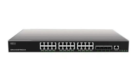 *LS* Grandstream IPG-GWN7813 Layer 3 network switch with 24 RJ45 Gigabit Ethernet ports for copper plus four 10 Gigabit SFP+ ports for fiber