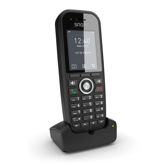 SNOM M30 IP DECT Handset, Multicell Compadible, Backlit Keyboard, Long Stangby Time, Hold or Forward, Black **Please add IPS-4661-AU**