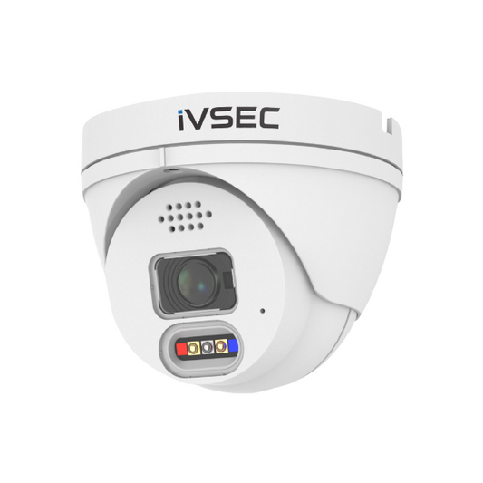 IVSEC TURRET IP CAMERA  5MP  2.8MM FIXED LENS  25FPS  POE  IP66  ADV DET  IVS  FULLCOLOUR