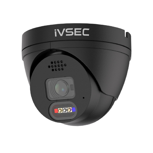 IVSEC TURRET IP CAMERA  8MP  2.8MM FIXED LENS  25FPS  POE  IP66   ADV DET  ADV IVS  BLACK