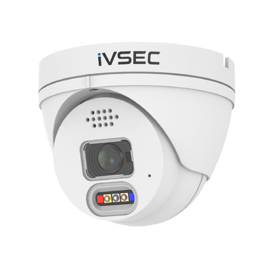 IVSEC TURRET IP CAMERA  8MP  2.8MM FIXED LENS  25FPS  POE  IP66   ADV DET  ADV IVS