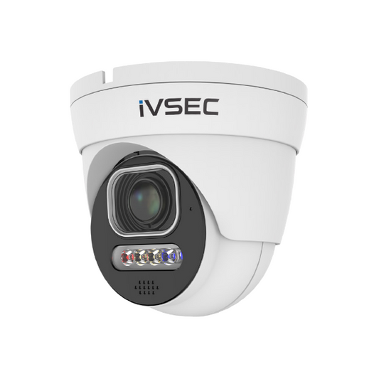 IVSEC TURRET IP CAMERA  8MP  2.8MM-12MM MOTORISED LENS  25FPS  POE  IP66  ADV DET