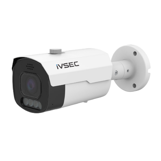 IVSEC BULLET IP CAMERA  8MP  2.8MM-12MM MOTORISED LENS  25FPS  ADV DET  ADV IVS