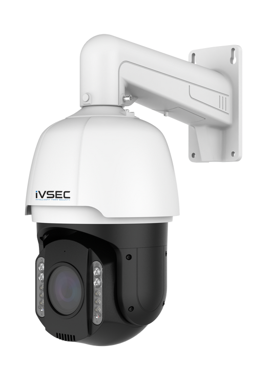 IVSEC PTZ SPEED DOME IP CAMERA   8MP  5.5-202MM MOTORISED LENS  30FPS  POE  IP67 ADV IVS