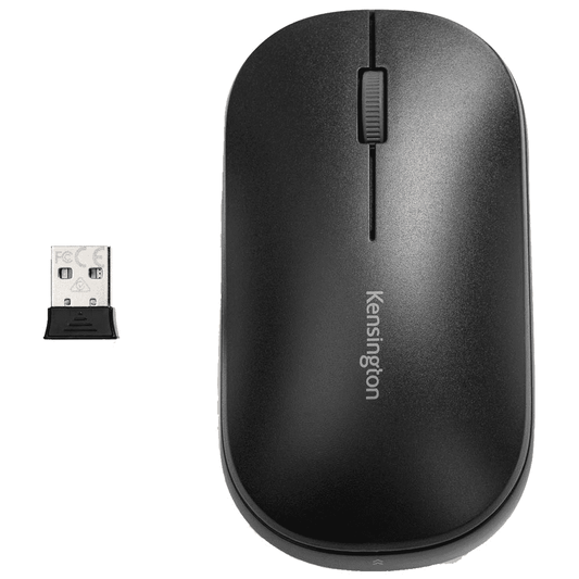 KENSINGTON SURETRACK WIRELESS AND BLUETOOTH MOUSE, DUAL CONNECT - BLACK