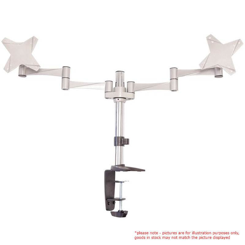 Astrotek Dual Monitor Arm Desk Mount Height Adjustable Stand for 2x LCD Display 23.8' 24' 27' 31.5' 32' 8kg 30¬∞ Tilt 180¬∞ Swivel 360¬∞ Pivot VESA LS