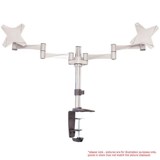 Astrotek Dual Monitor Arm Desk Mount Height Adjustable Stand for 2x LCD Display 23.8' 24' 27' 31.5' 32' 8kg 30¬∞ Tilt 180¬∞ Swivel 360¬∞ Pivot VESA LS