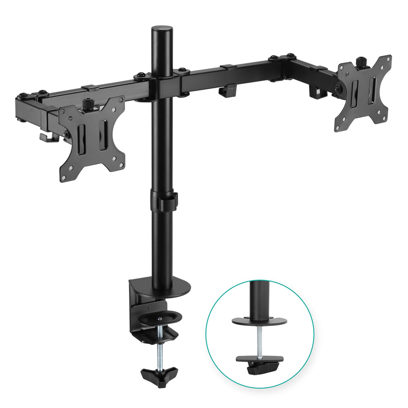mbeat¬Æ activiva ErgoLife Dual Monitor Screen Double Joint Monitor Arm Detachable VESA 360¬∞ Rotary Two Mounting Options Net Weight: 4.3kg