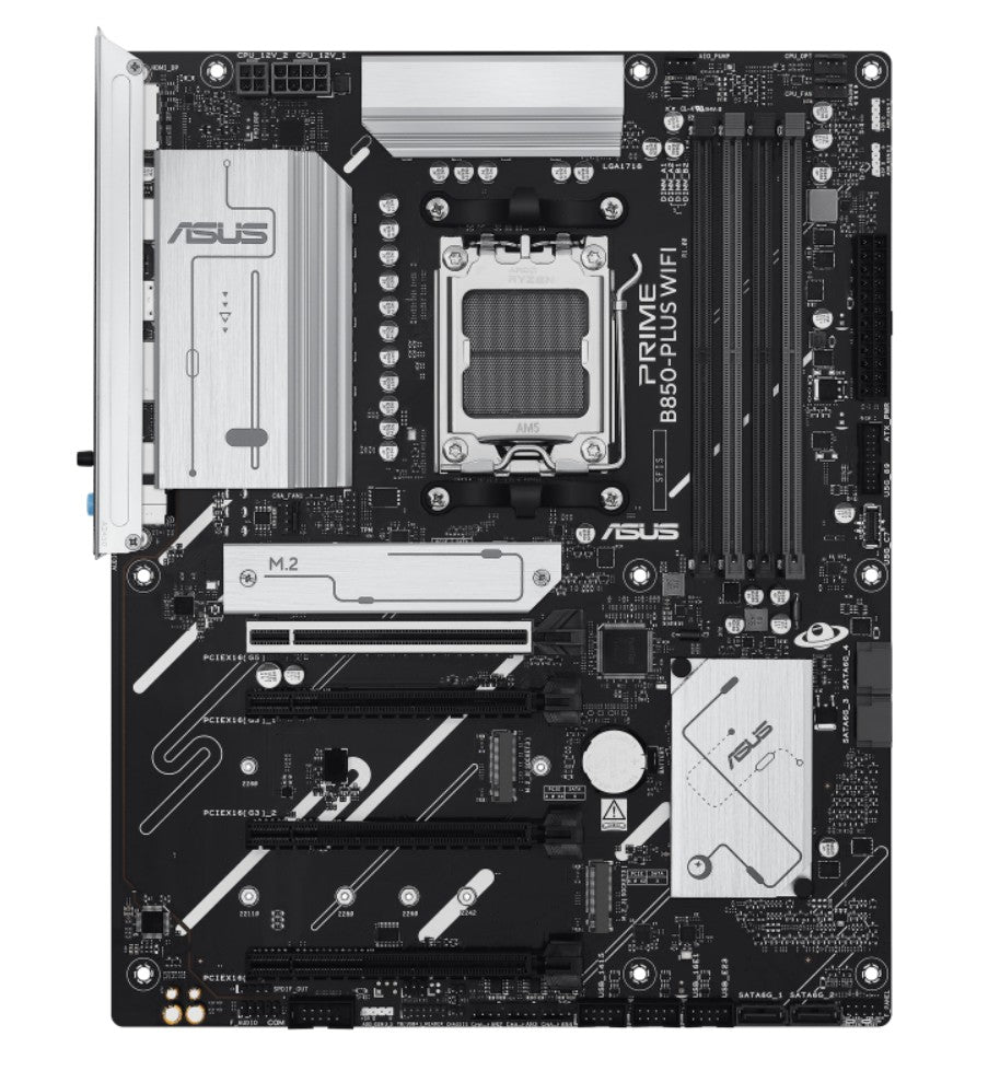 ASUS AMD B850 PRIME B850-PLUS WIFI-CSM (AM5) ATX Motherboard 4xDDR5, Max 256GB, 1 x PCIe 5.0 x16 slot, 4 x SATA