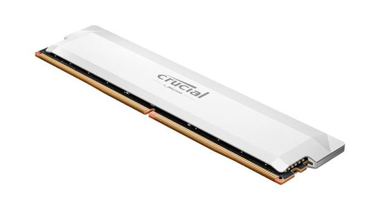 Crucial Pro 16GB (1x16GB) DDR5 UDIMM 6400MHz CL38 White Heat Spreader Support Intel XMP AMD Ryzen Desktop PC Gaming Memory