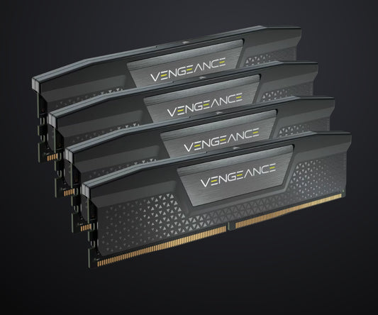 Corsair Vengeance RGB 192GB (4x48GB) DDR5 DRAM 5200MT/s CL38 Memory Kit — Black optimized for Intel® motherboards