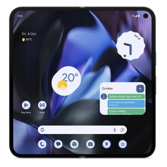 Google Pixel 9 Pro Fold 5G 512GB - Obsidian (GA05799-US)*AU STOCK*, 8.0', OLED, 120Hz, 16GB/512GB, 48MP/10MP, Single + eSIM,4657mAh,2 Years Warranty