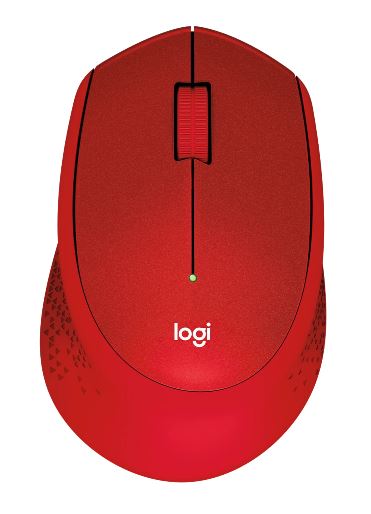 Logitech M331 SILENT PLUS Wireless Mouse RED DPI (Min/Max): 1000 1-Year Limited Hardware Warranty