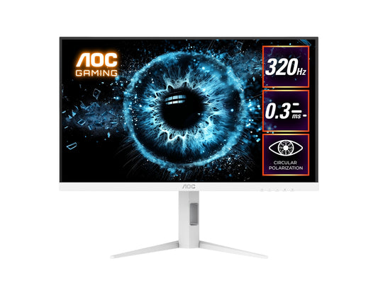 AOC 27' Fast IPS Q27G4SL/WS: 2560×1440 @ 320Hz, 1ms GtG, 350 nits, HDR 450 nits, sRGB 125%, DP 1.4, HDMI 2.1, ergonomic stand, VESA 100mm