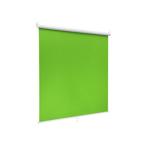 Brateck 92'' Wall-Mounted Green Screen Backdrop Viewing Size(WxH):150àö180cm, Wrinkle-Resistant Green Screen, Interval Auto-Lock Mechanism (LS)