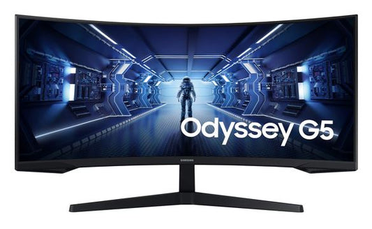 Samsung 34' Odyssey G55T WQHD Curved 3440x1440 21:9 1000R 165Hz 1ms 250 cd/„é° FreeSync VA DP HDMI Headphone Tilt VESA Gaming Monitor Black 3YR