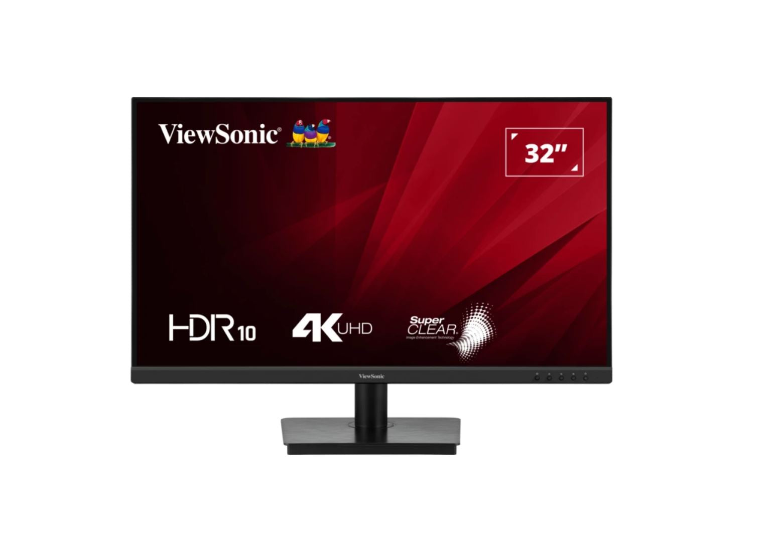 ViewSonic 32' VA3208 4K UHD 3840 x 2160, Superclear, HDR10, 2x HDMI and 1x DP, 3.5 Audio Port, Office Business Monitor Retail (LS)