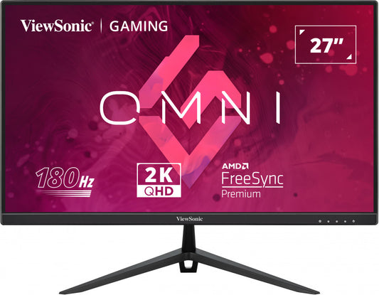 ViewSonic VX2728-2K 27' 2K QHD 2560 x 1440, 0.5ms, 180hz Super Clear IPS, HDR10, DP, HDMI, Adaptive Sync, VESA, Speakers Office & Gaming Monitor (LS)