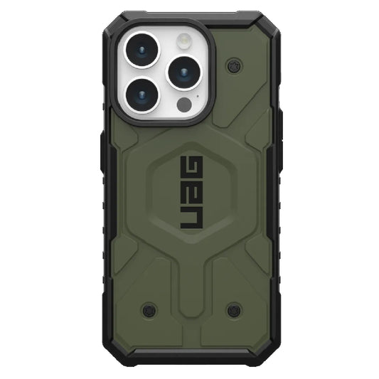 UAG Pathfinder MagSafe Apple iPhone 15 Pro (6.1') Rugged Case - Olive Drab (114281117272), 18ft. Drop Protection (5.4M), Tactical Grip, 10 Years Warranty