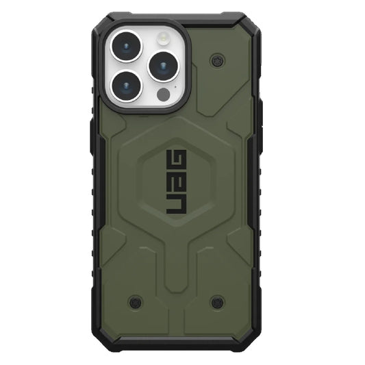 UAG Pathfinder MagSafe Apple iPhone 15 Pro Max (6.7') Rugged Case - Olive Drab(114301117272), 18ft. Drop Protection(5.4M), 10 Years Warranty