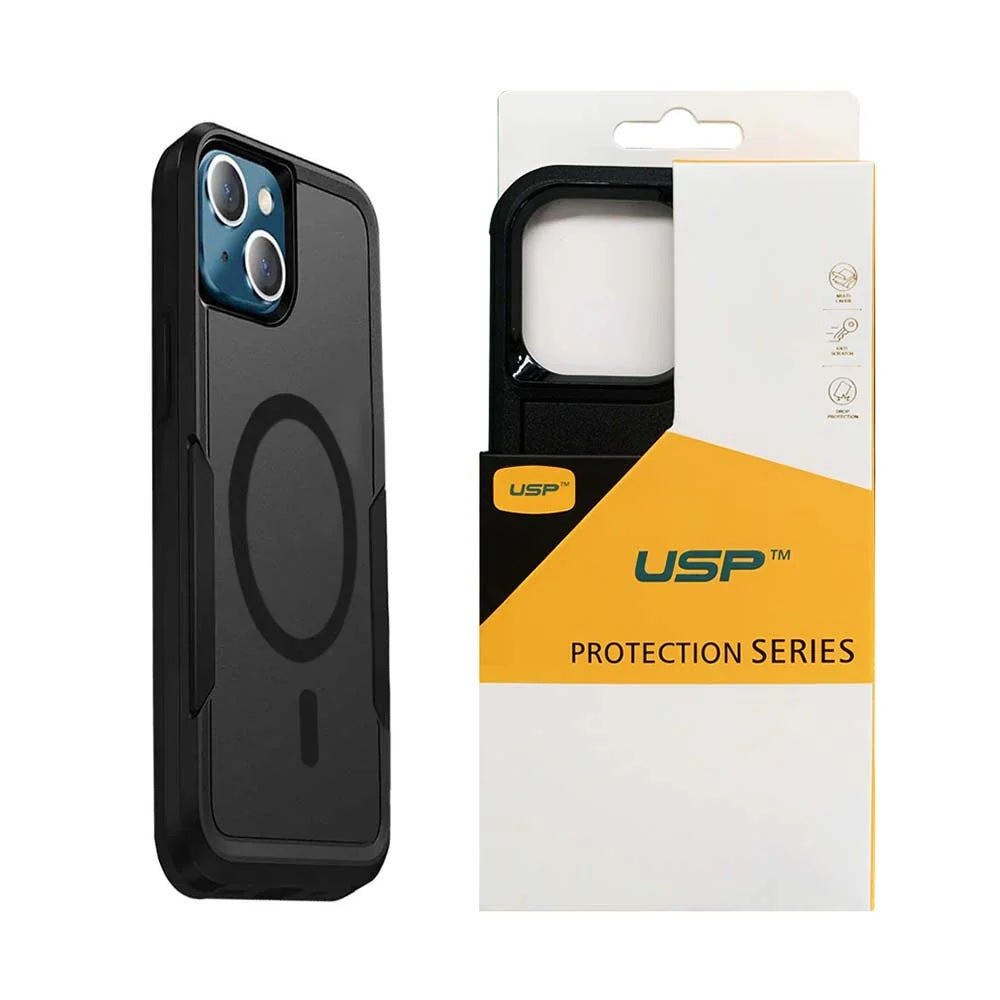 USP Apple iPhone 16 Pro Max (6.9') Armor Rugged Case With MagSafe Black - Military-Grade, Multi layers, No-Slip, Sleek, Ultimate Protection