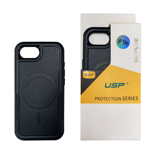 USP Apple iPhone 16e Armor Light Case with MagSafe Black - Two Tough Layers, No Slip Grippy Edges, 360¬∞ Protection, Slim, Seek, Pocket FIt