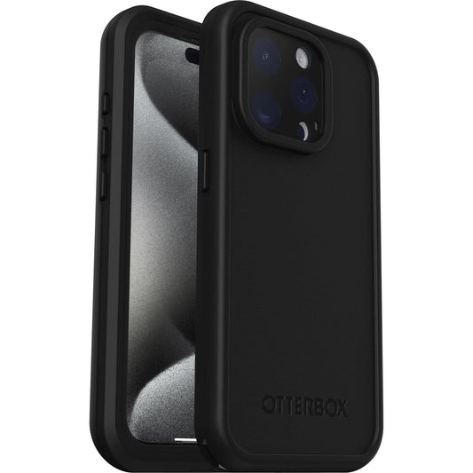 OtterBox Fre MagSafe for Apple iPhone 15 Pro (6.1") Case Black - (77-93405), DROP+ 5X Military Standard, 2M WaterProof, Port Covers, 7 Years Warranty