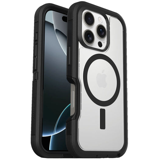 OtterBox Defender XT MagSafe for Apple iPhone 16 Pro (6.3") Case Clear/Black - (77-96112), DROP+ 7X Military Standard, Multi-Layer, 7 Years Warranty