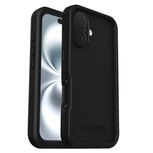 OtterBox FRE MagSafe for Apple iPhone 16 (6.1") Case Black - (77-96144), DROP+ 5X Military Standard, 2M IP68, Built-In Screen Protector, 7 Years Warranty